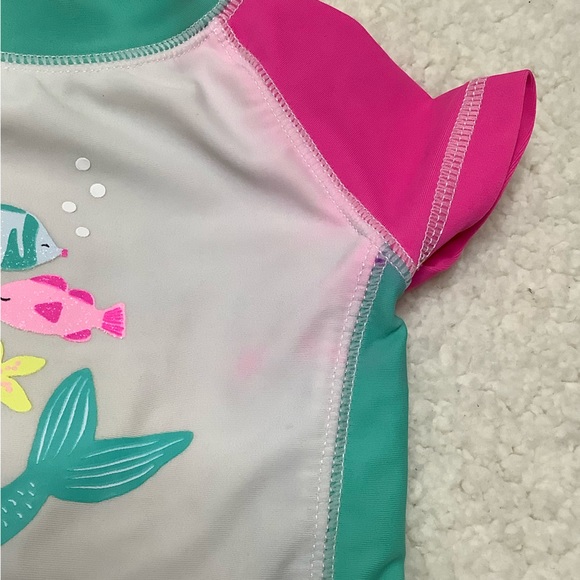 Carters Swim Top with Mermaid 6 Month 6M - Picture 2 of 4